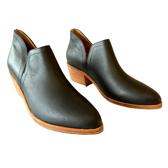 Nisola Water Resistant Mia Everyday Black Leather Chelsea Ankle Boots Size 8 NEW - Picture 1 of 6